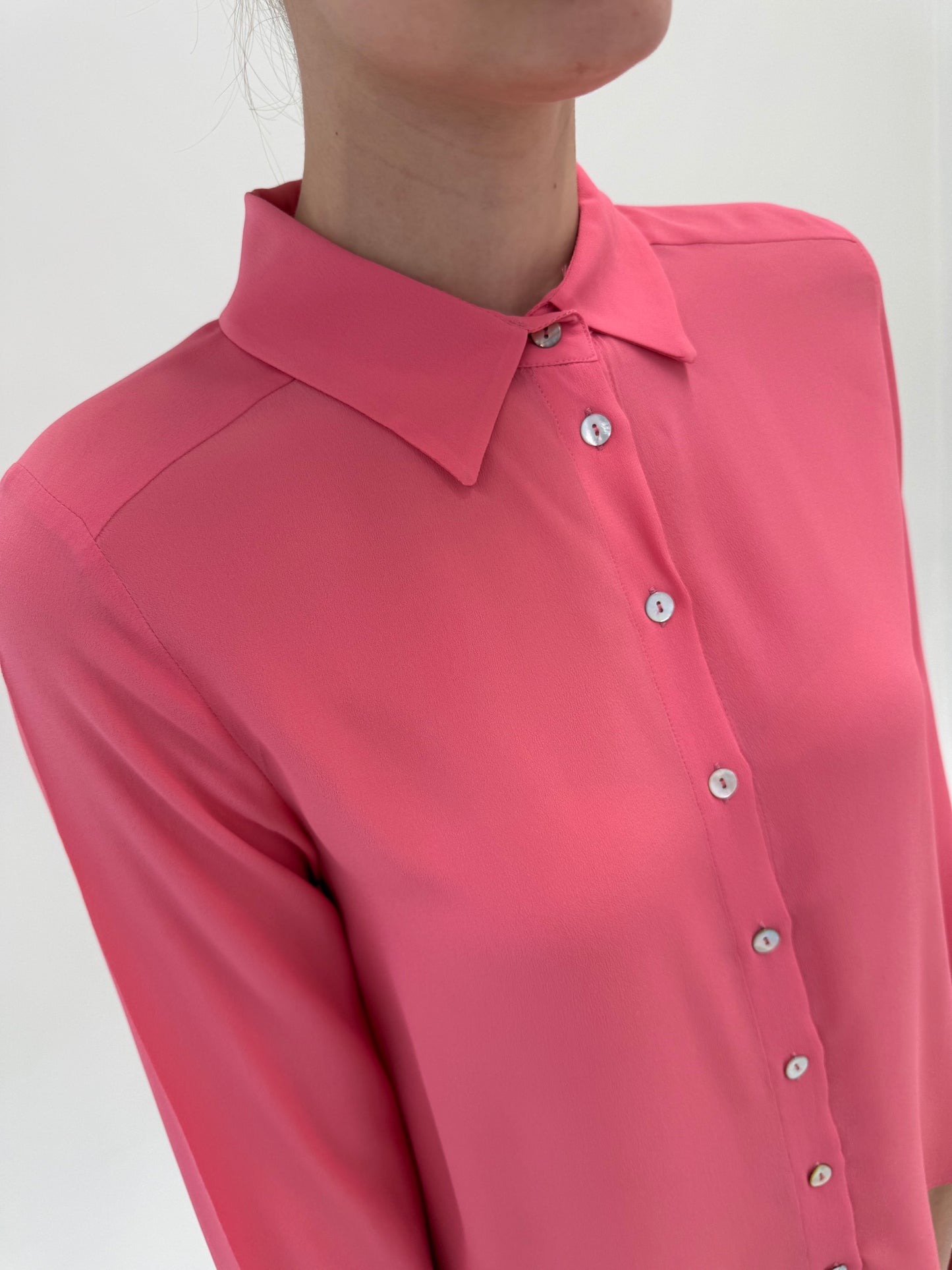 Cămăși noi Marella by Max Mara din mătase naturală sorbet pink