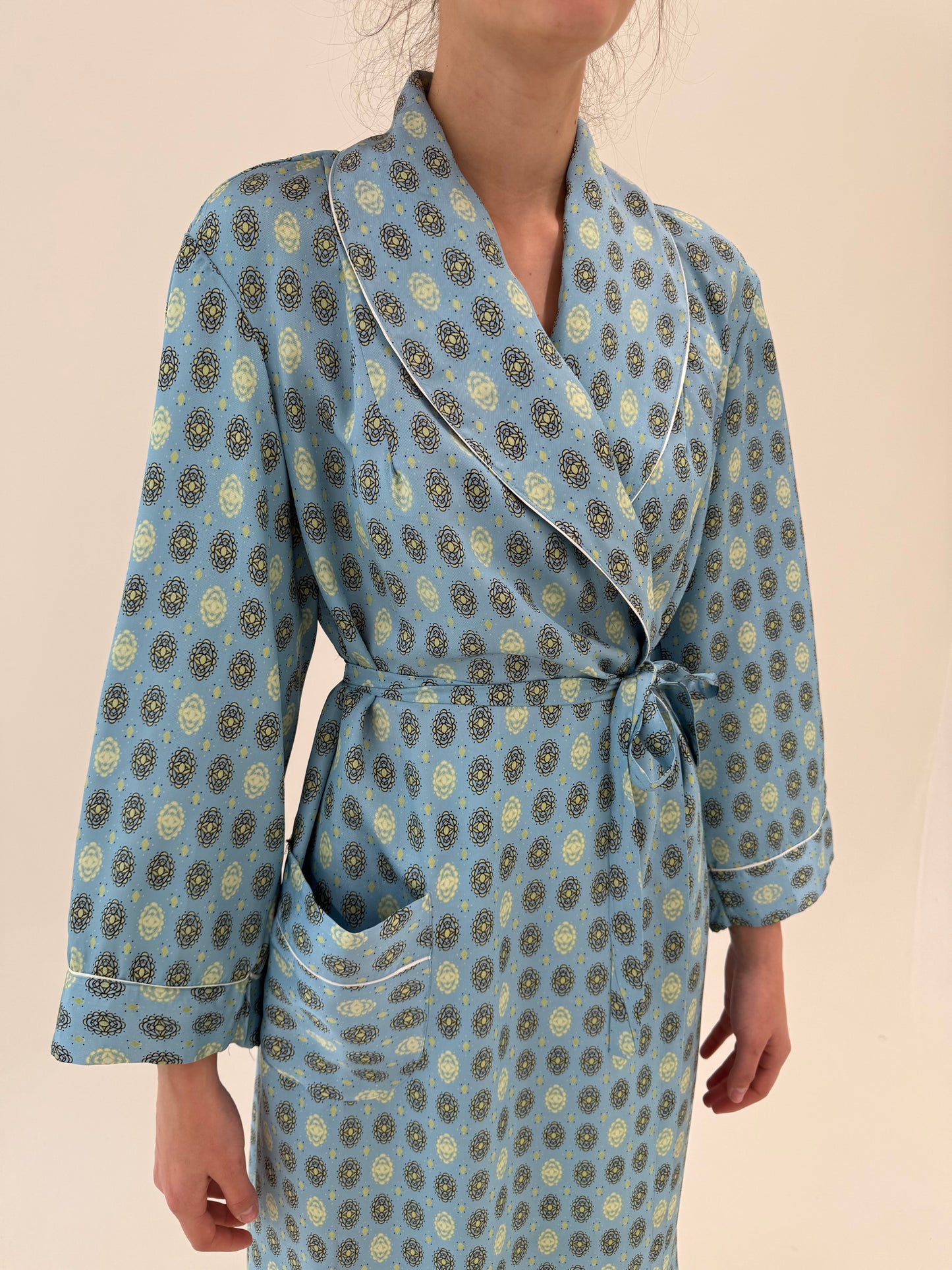 Halat vintage baby blue luxury