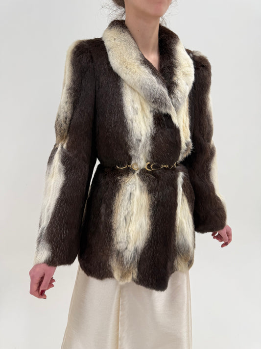 Blană vintage excepționala de Castor canadian tuns - produs ultra luxury