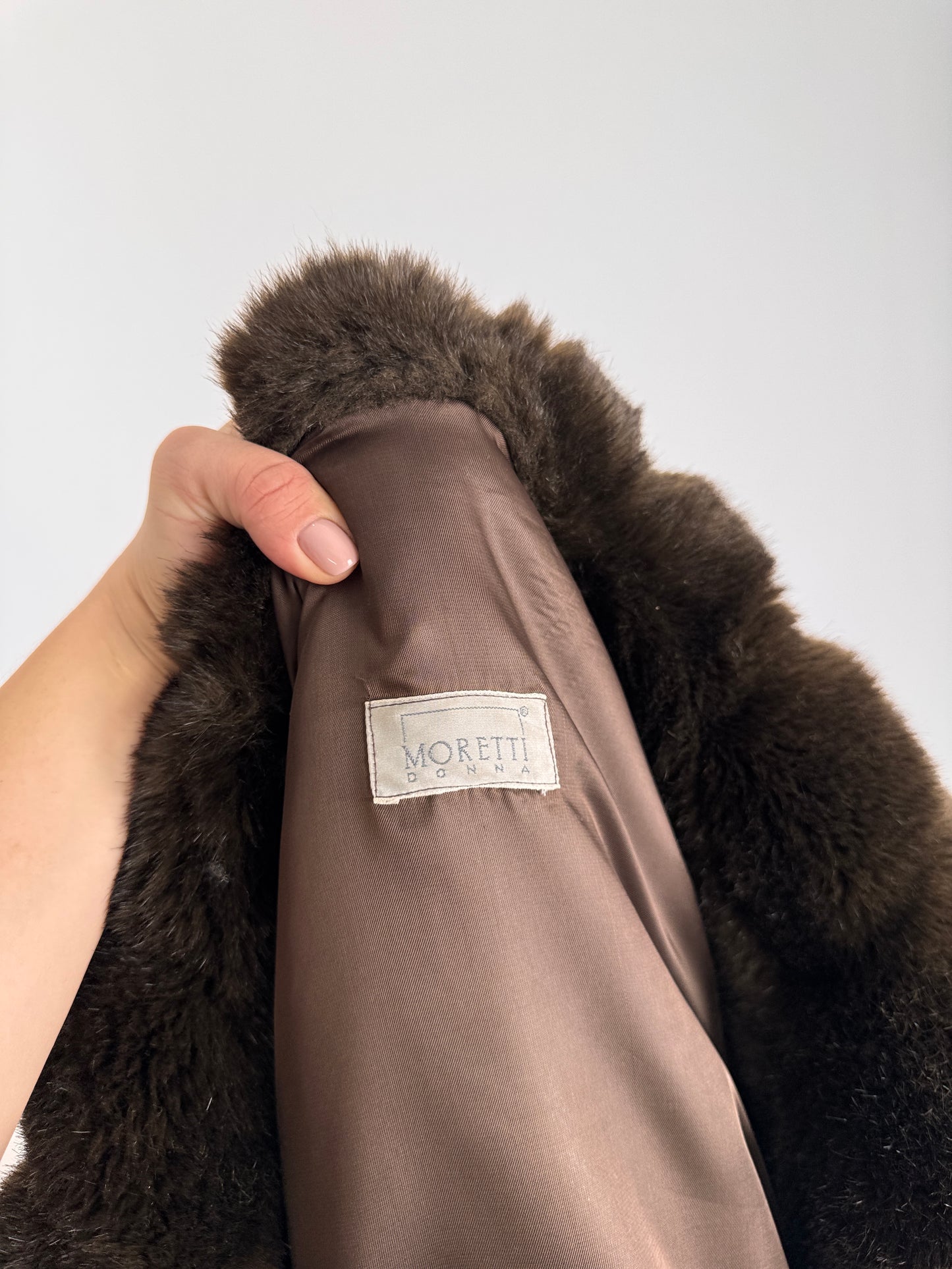 Teddy coat luxury italian spectaculos chocolate brown