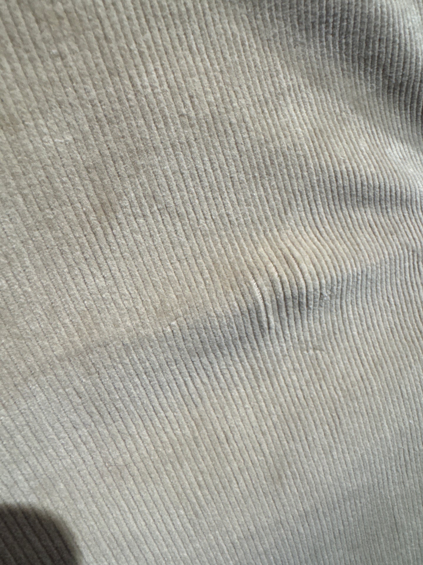 Pantaloni italienești light nude din corduroy modelator