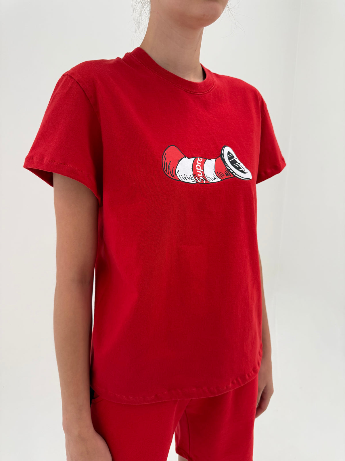 Tricou Supreme FW18 archival / discontinued graphic din bumbac excepțional