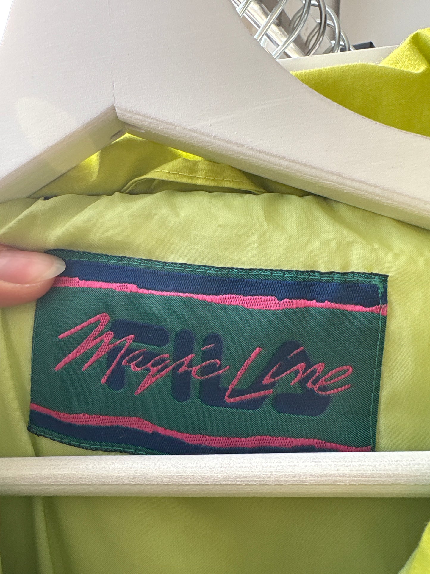 Puffer old vintage Fila anii 80 lime neon