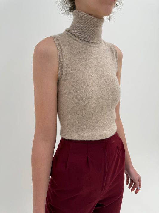 Maleta din cașmir multiply camel de brand premium italian