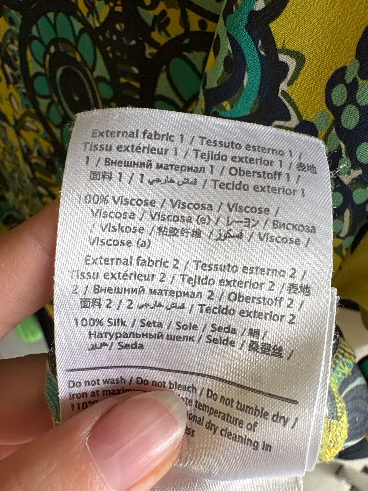 Top Missoni excepțional din mătase naturală și inserții de jerse de vară specific brandului