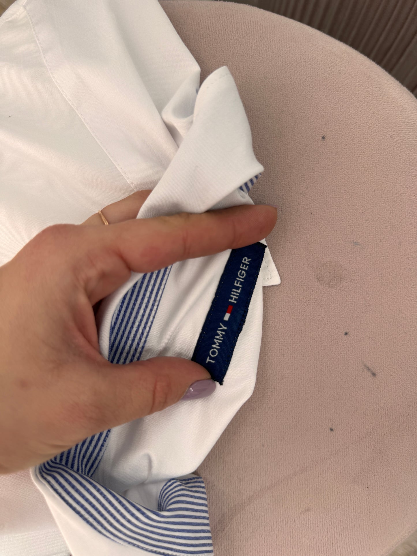 Cămașa Tommy Hilfiger din poplin de bumbac