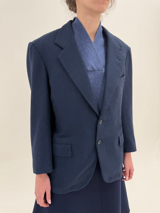 Sacou couture italian petite din stofă de lana plină extrafina Chevron