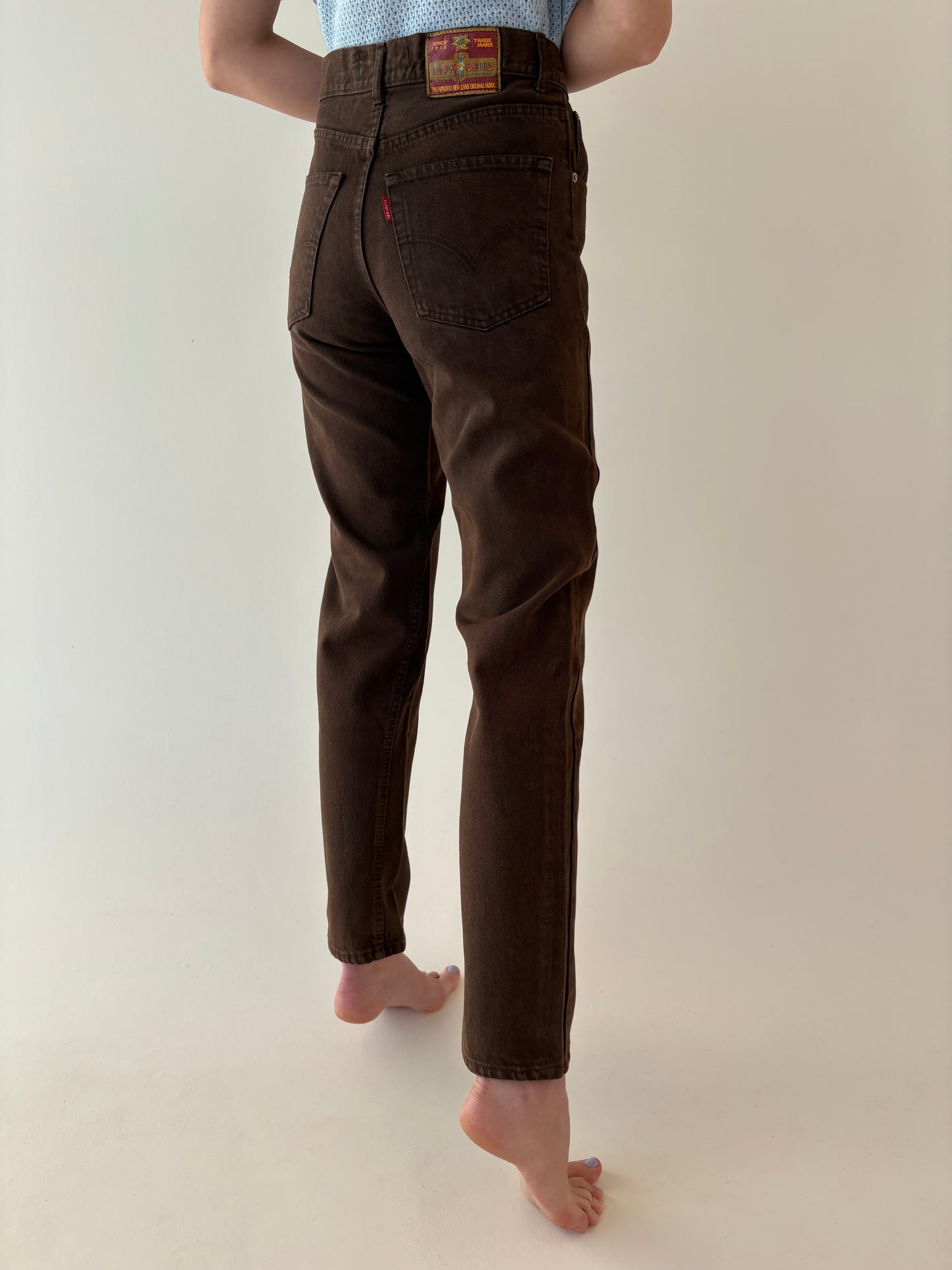 Jeans premium boyfriend fit tall vintage chocolate brown