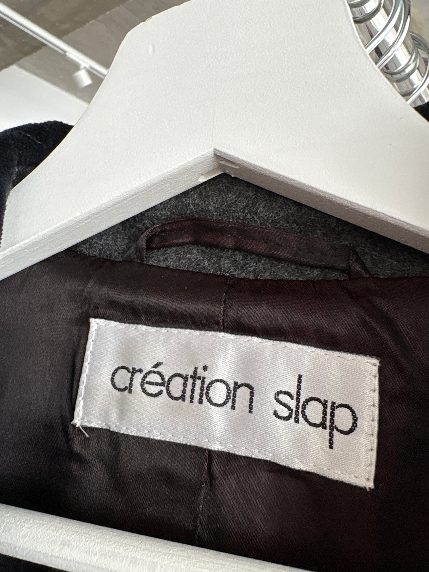 Palton vintage din lana cu cașmir în croi cambrat