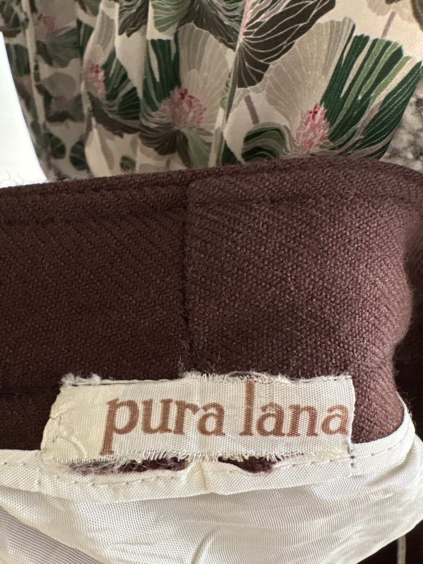 Pantaloni țigaretă italienești cu talie ultra înaltă din lana pura extrafina