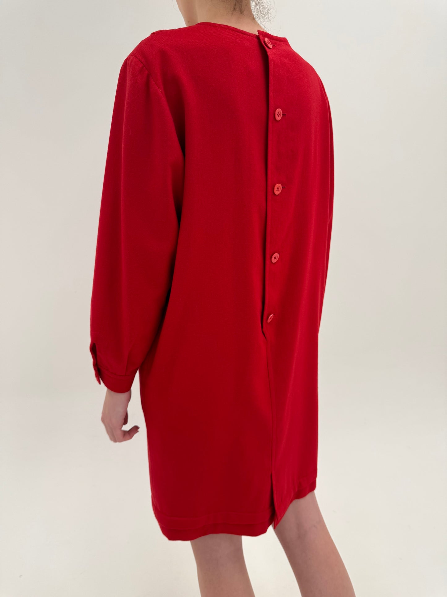 Rochie Old vintage anii 80 din creppe de lana Armani