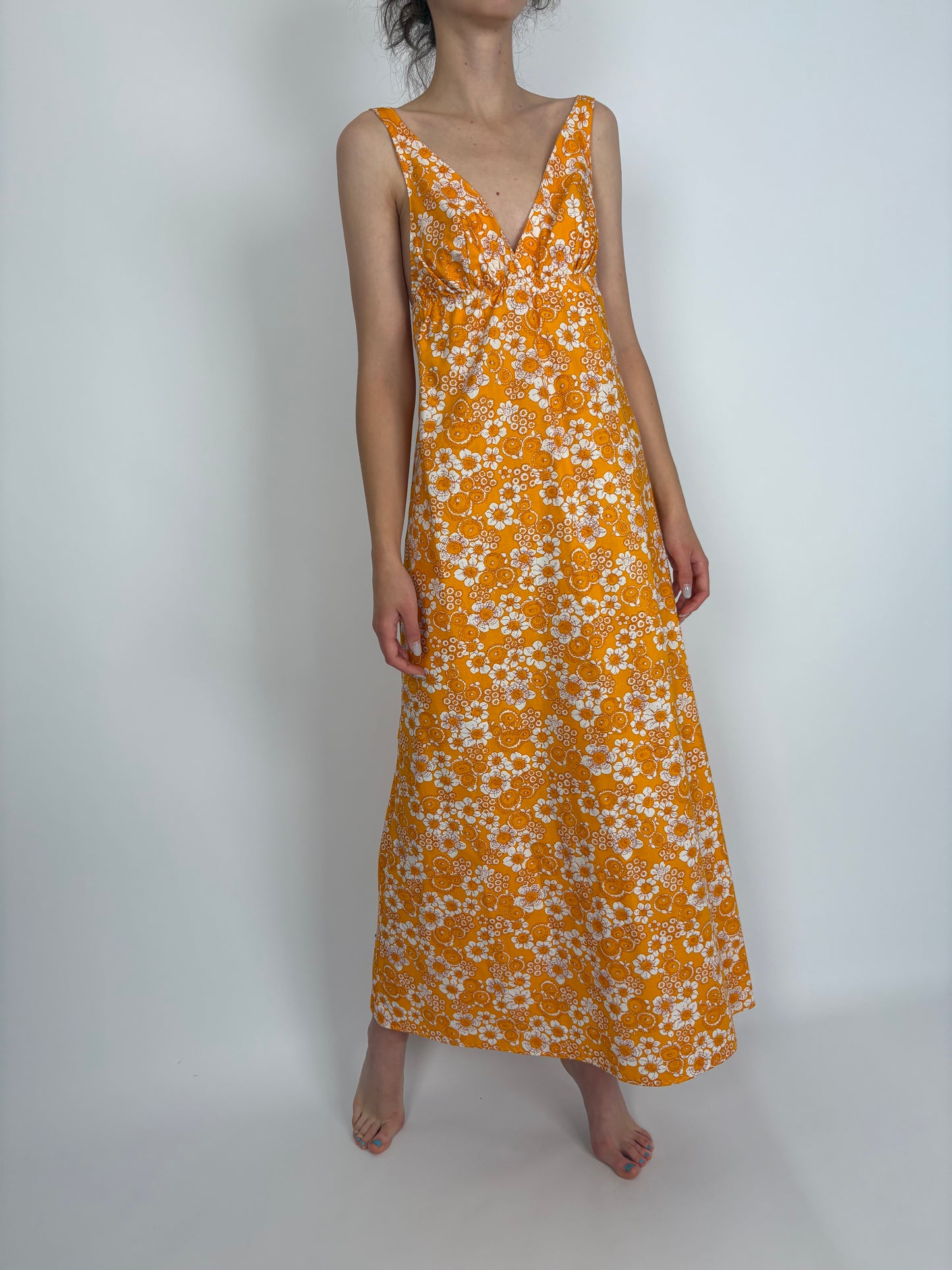 Rochie vintage maxi în croi de ani 60