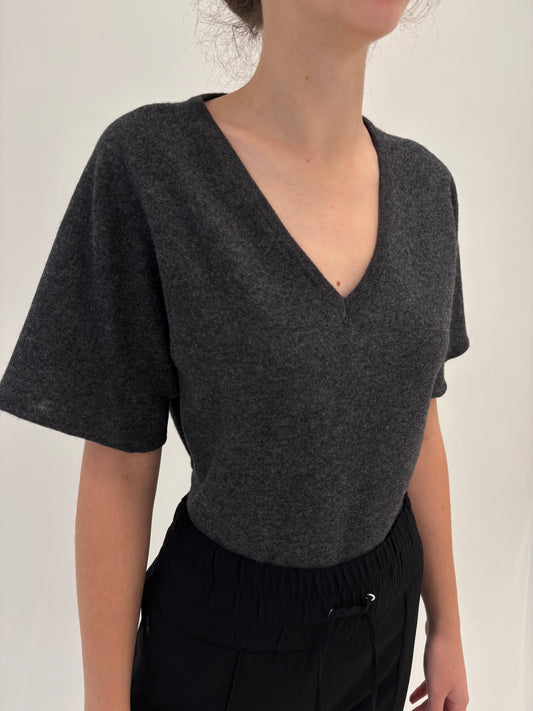 Top Luxury vintage din cașmir multiply italian Alta Moda cu grad redus de peeling