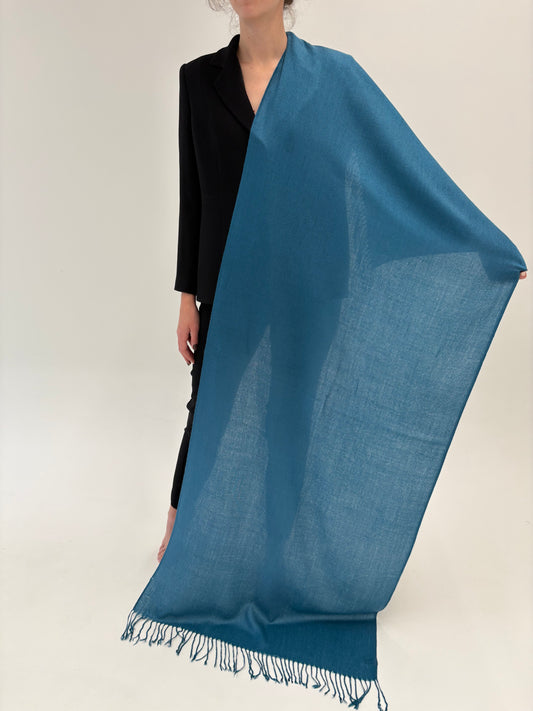 Sal de cașmir dark turquoise