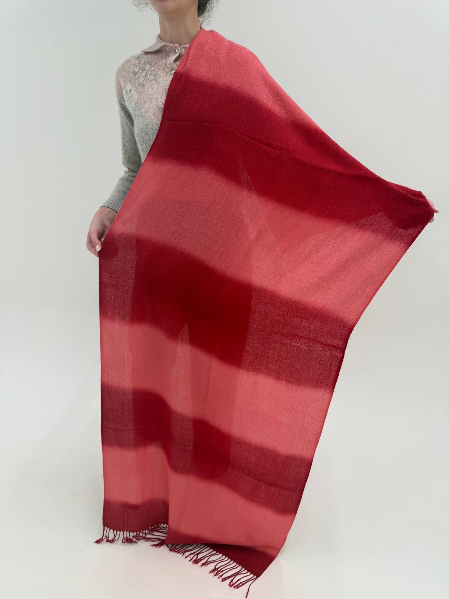 Shawl XXL din cașmir și mătase naturală în culori superbe