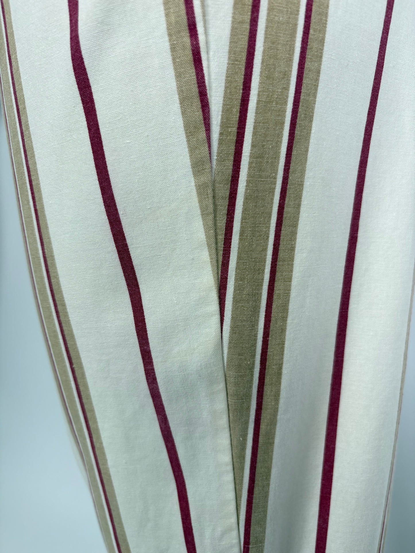 Pantaloni vintage petite cu talie ultra înaltă și dungi mom fit