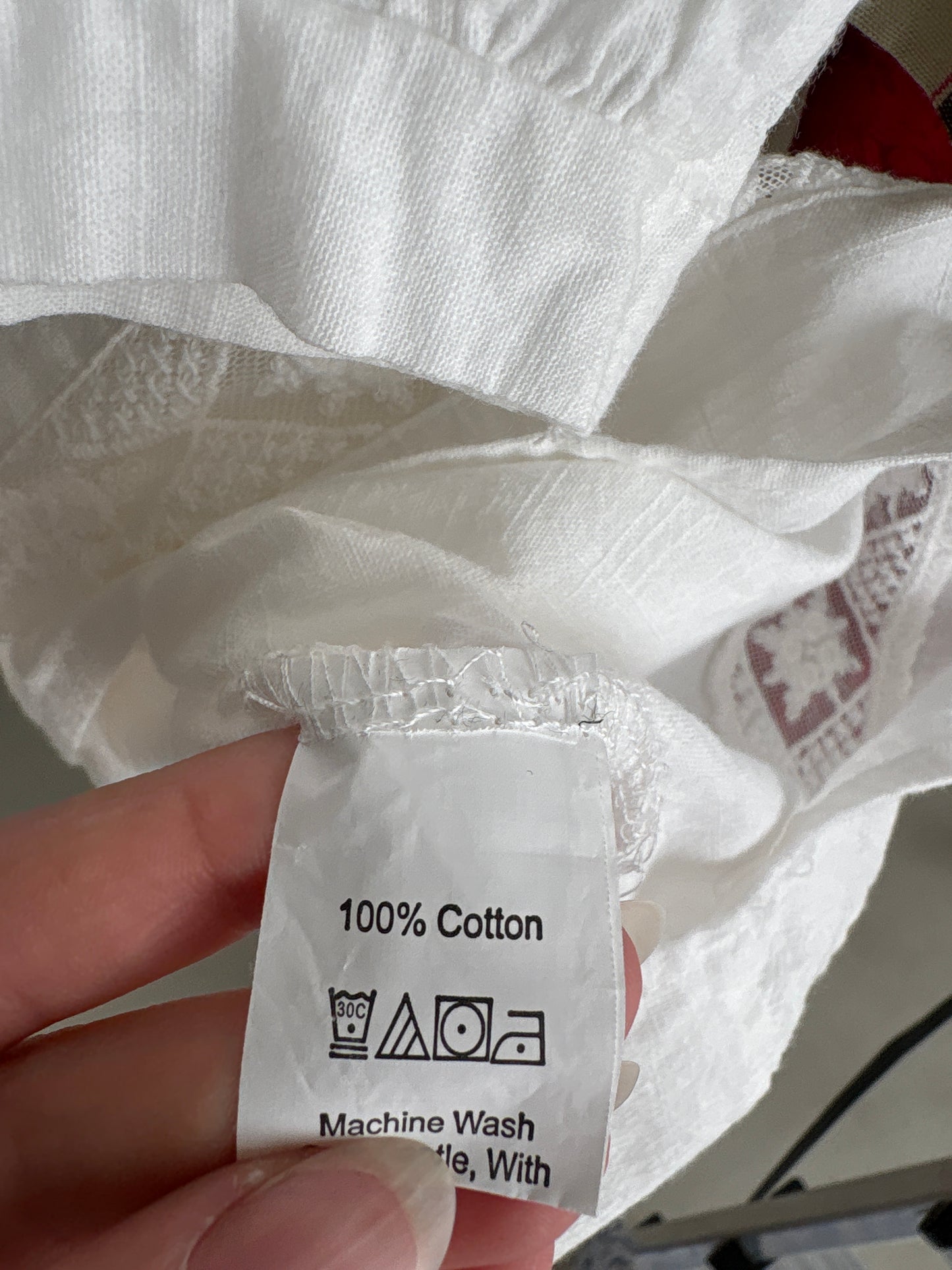Tunica / rochie mini din pânză excepțională de bumbac cu inserții brodate