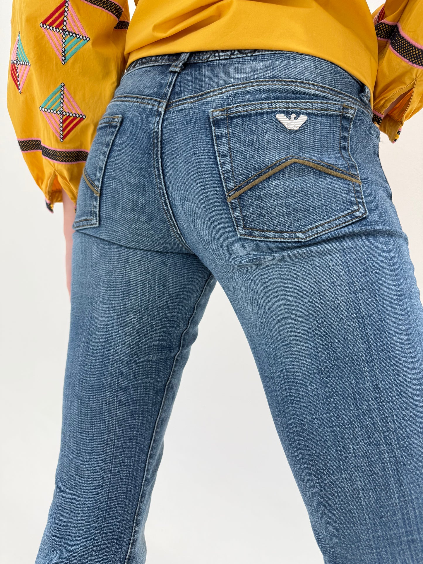 Jeans Armani de vară modelatori
