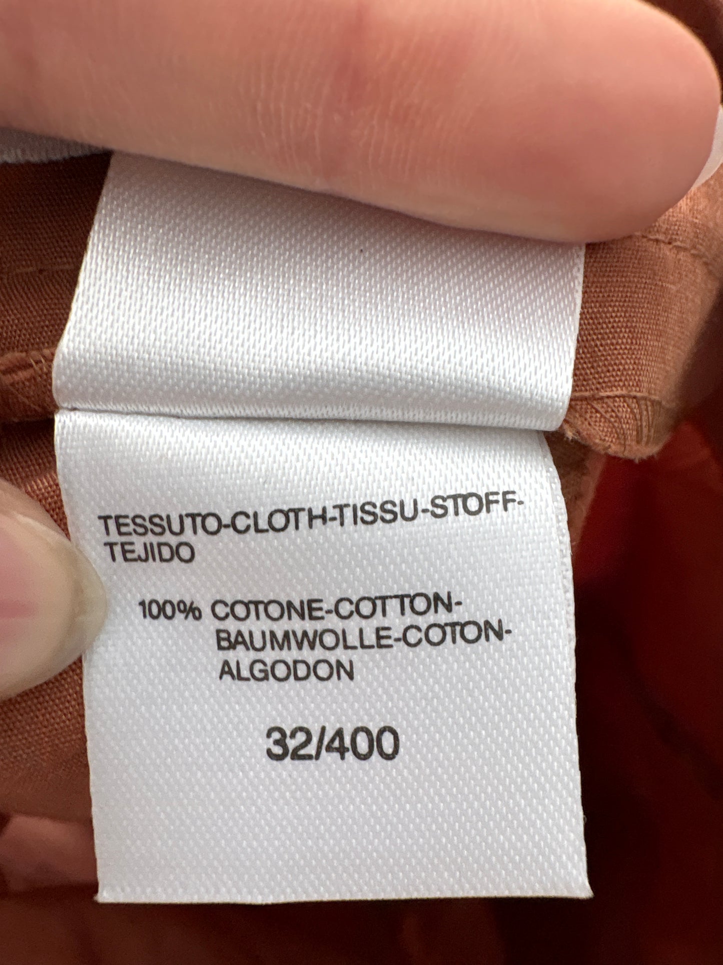 Pantaloni Marella by Max Mara caramel brown din poplin premium de bumbac