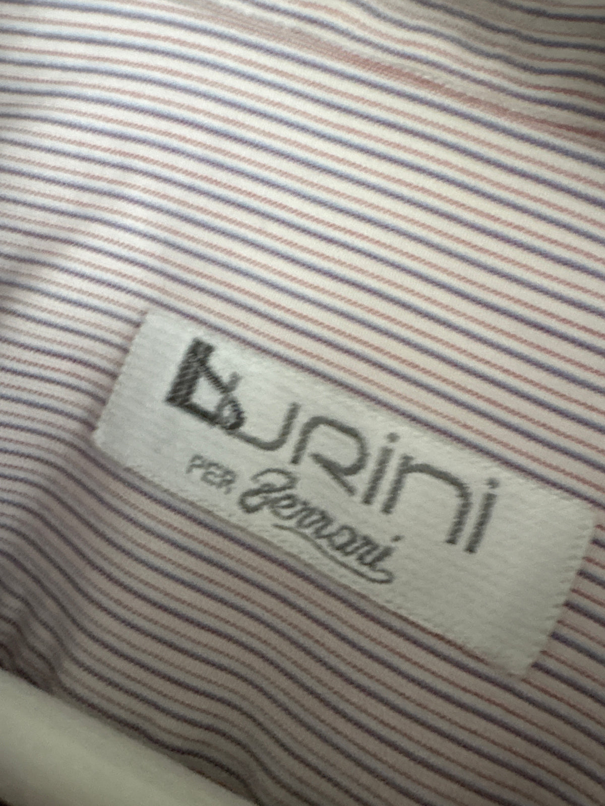 Cămașa petite de brand sartorial italian din poplin plin excepțional în dungi