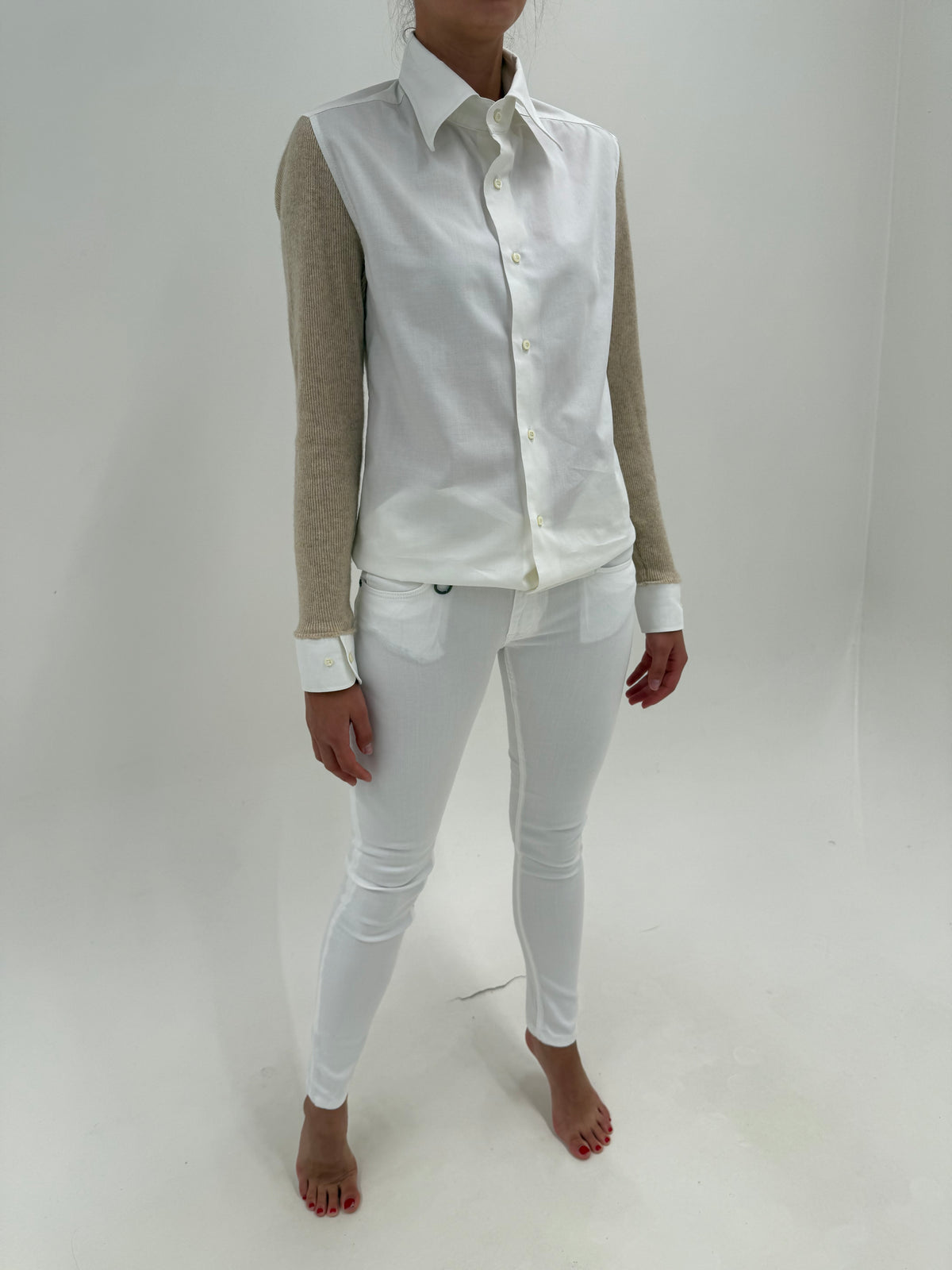Jeans Burberry din bumbac plin modelator cu lyocell ultra confort