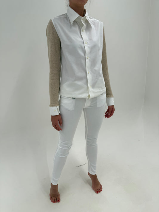 Jeans Burberry din bumbac plin modelator cu lyocell ultra confort