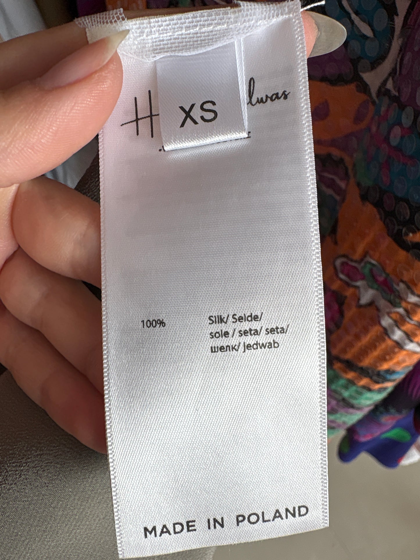 Pantaloni super drapați de designer din mătase naturală cu talie înaltă