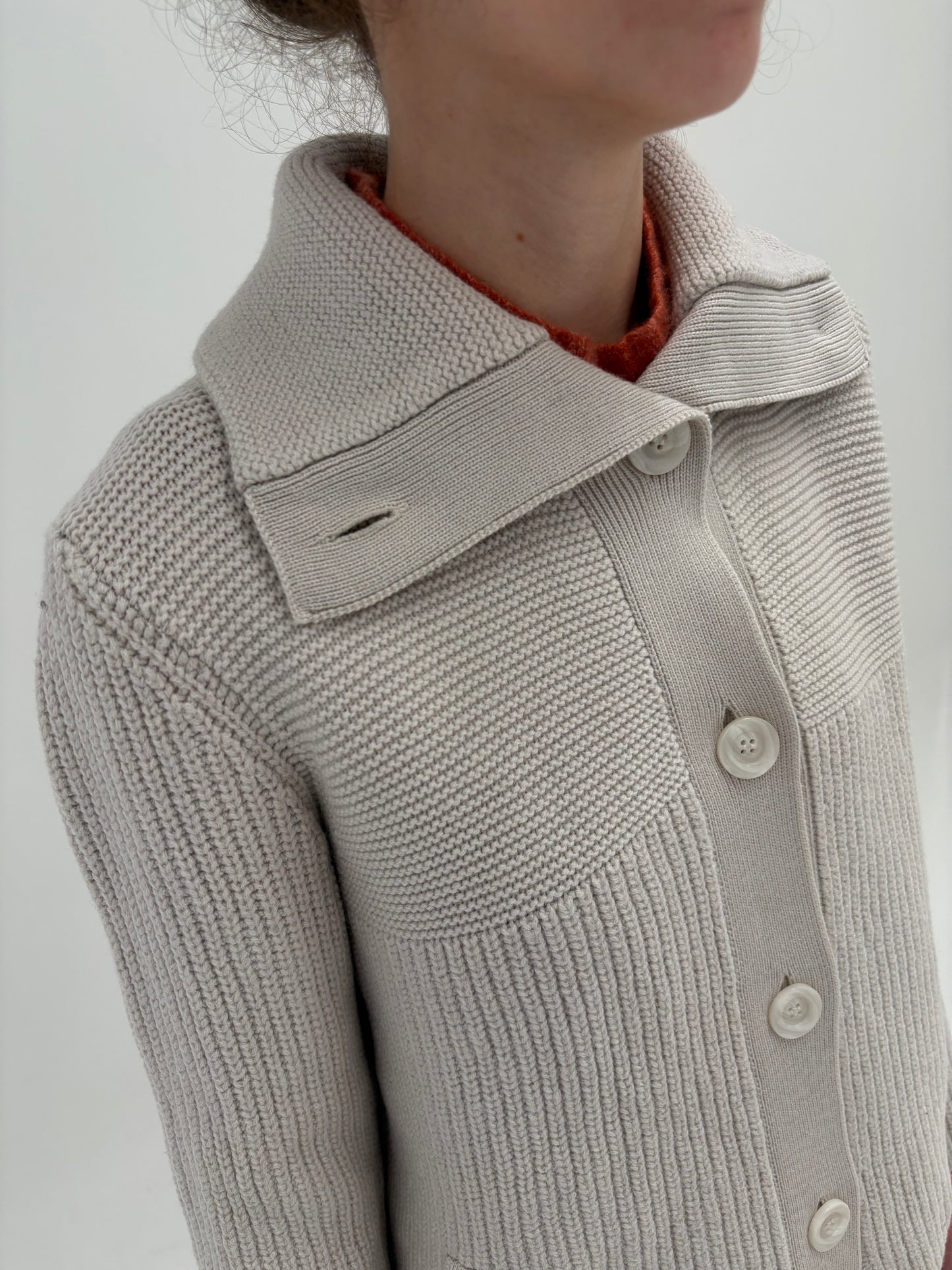 Jacheta high end italiană din lana merino extrafina de gramaj super mare