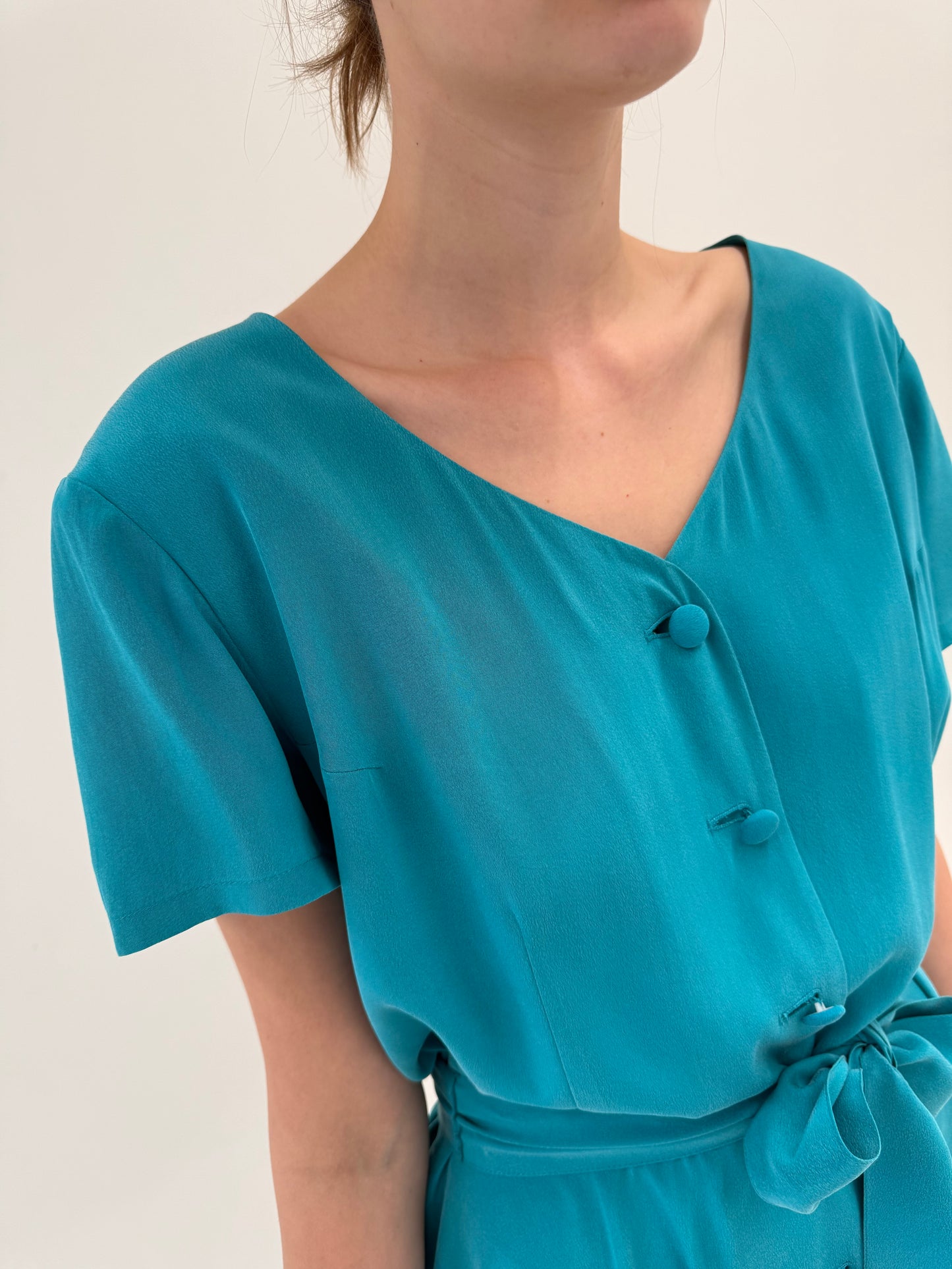 Rochie luxury Madeleine maxi din mătase naturală spre maxi