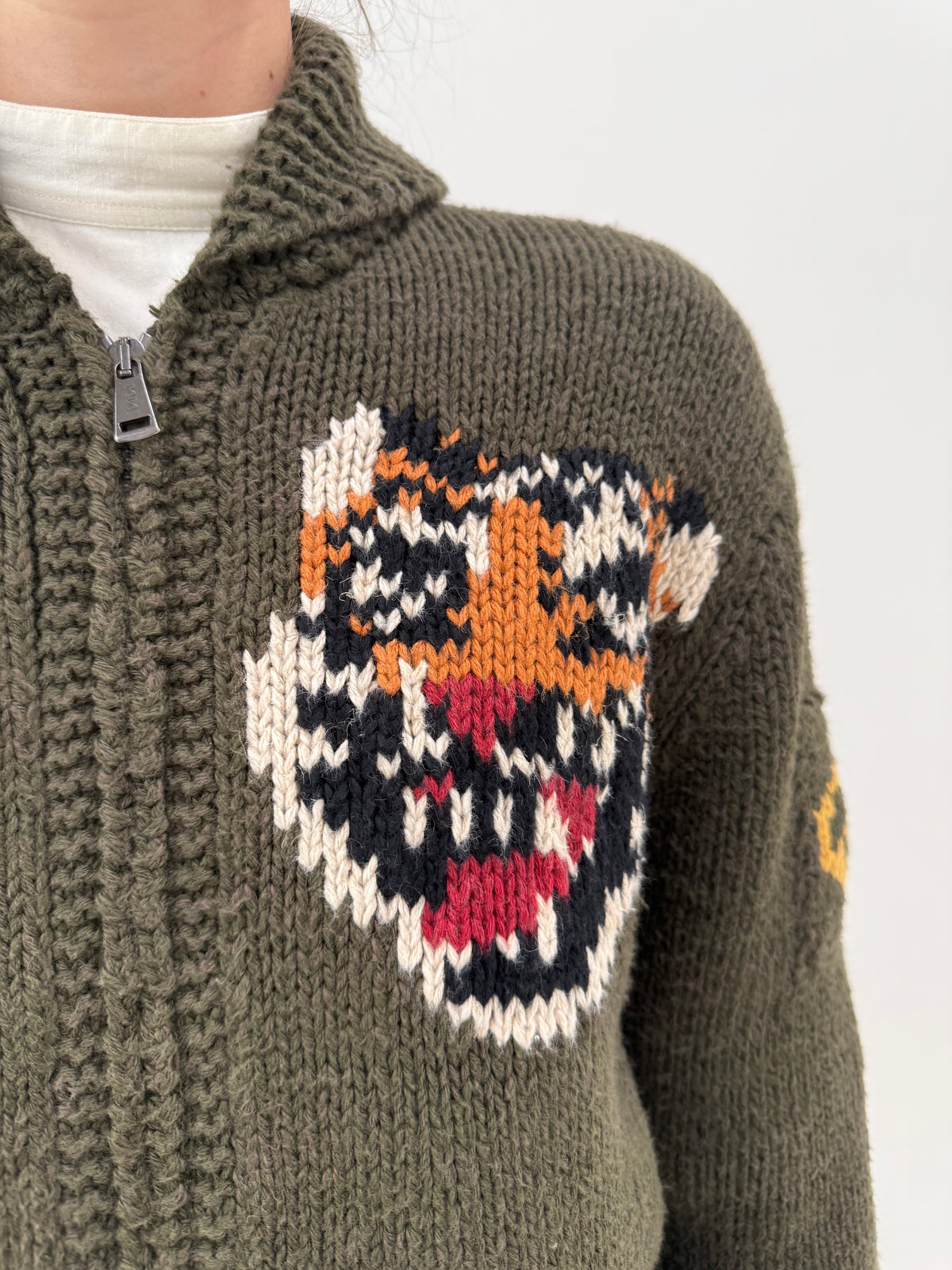 Jacheta Ralph Lauren groasă din tricot cu influențe casual