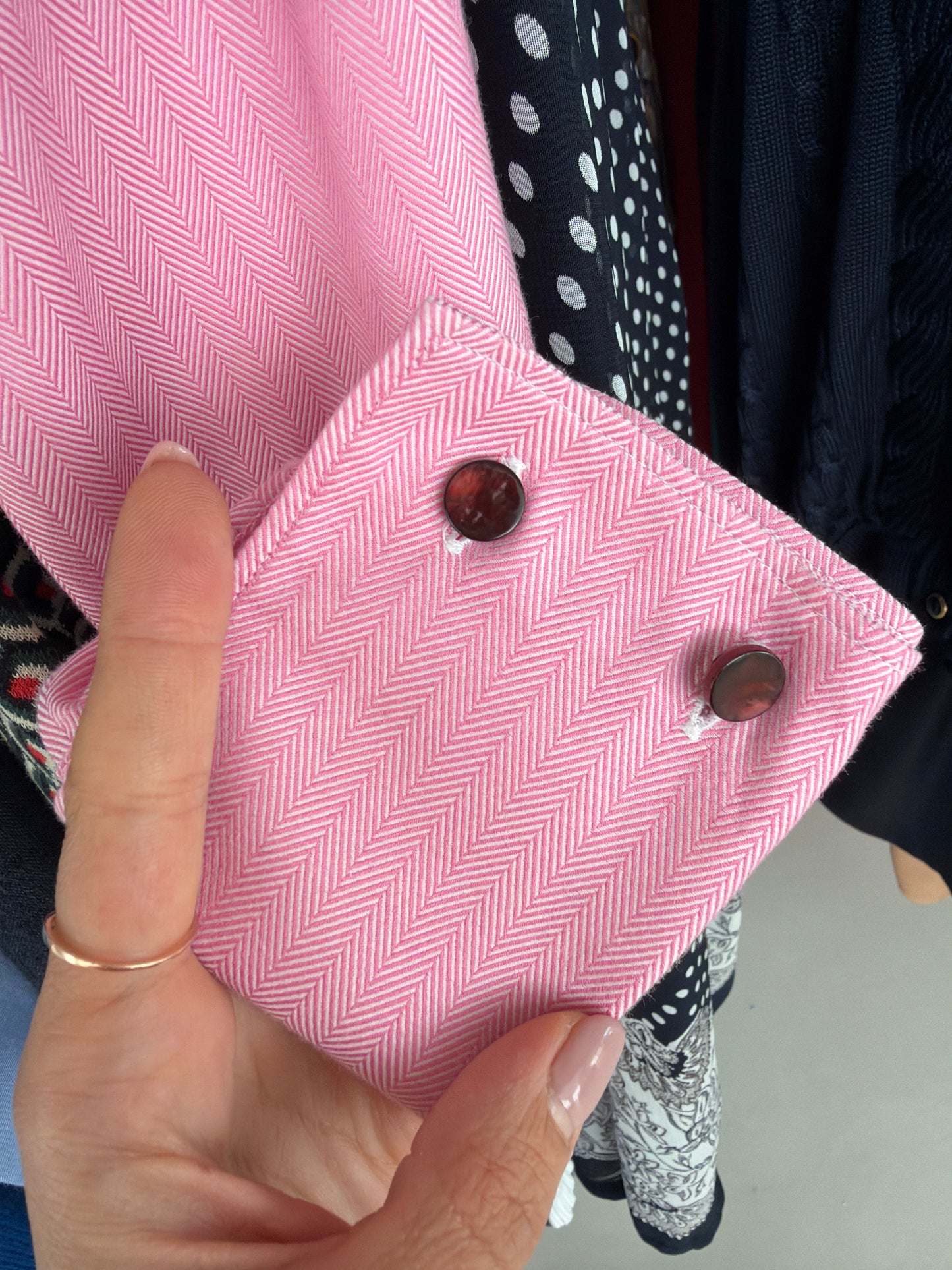 Cămașa Tommy Hilfiger din Bumbac herringbone premium gros cu butoni și manșetă dublă