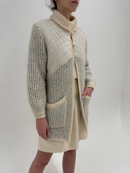 Palton Prada vintage de colecție anii 90-early 2000 din lana și alpaka