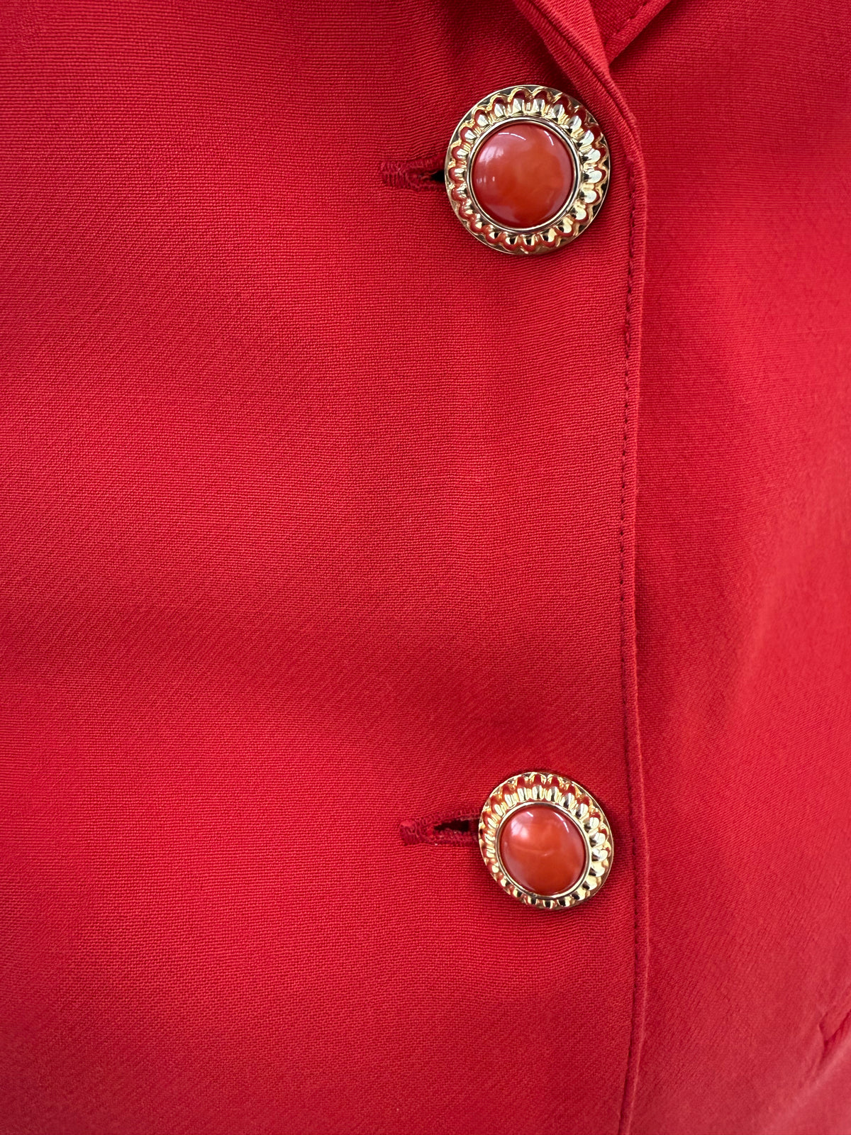 Sacou vintage spectaculos cu drapaje și nasturi bijuterie în croi cambrat
