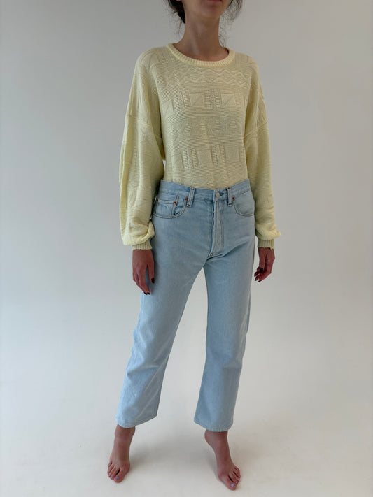 Jeans vinatge Levi’s 501 cu talie înaltă