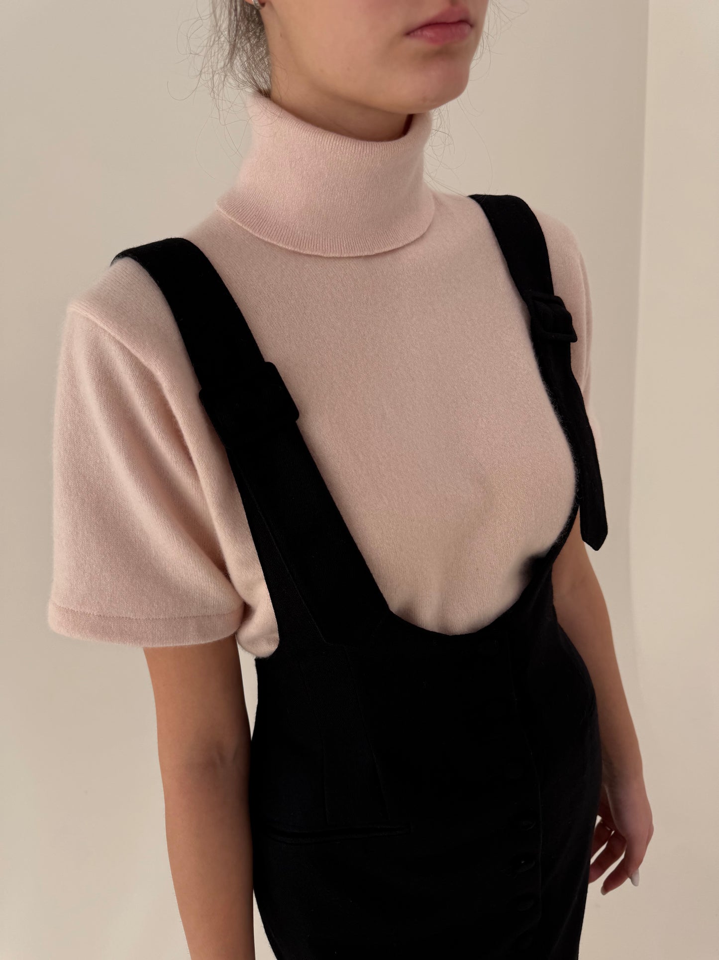 LBD vintage italian în croi sexy cu talie ultra înaltă maxi