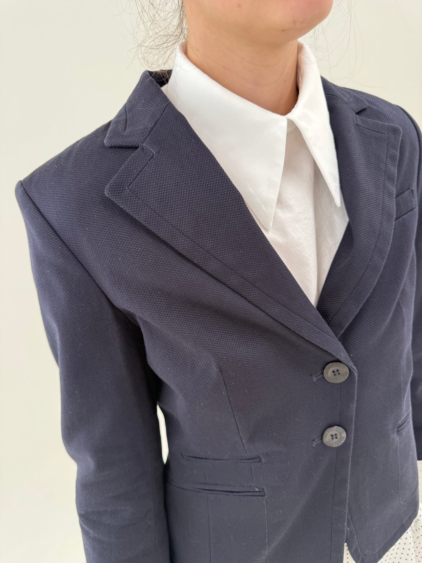 Sacou luxury Madeleine din bumbac texturat ultra confort în croi clasic