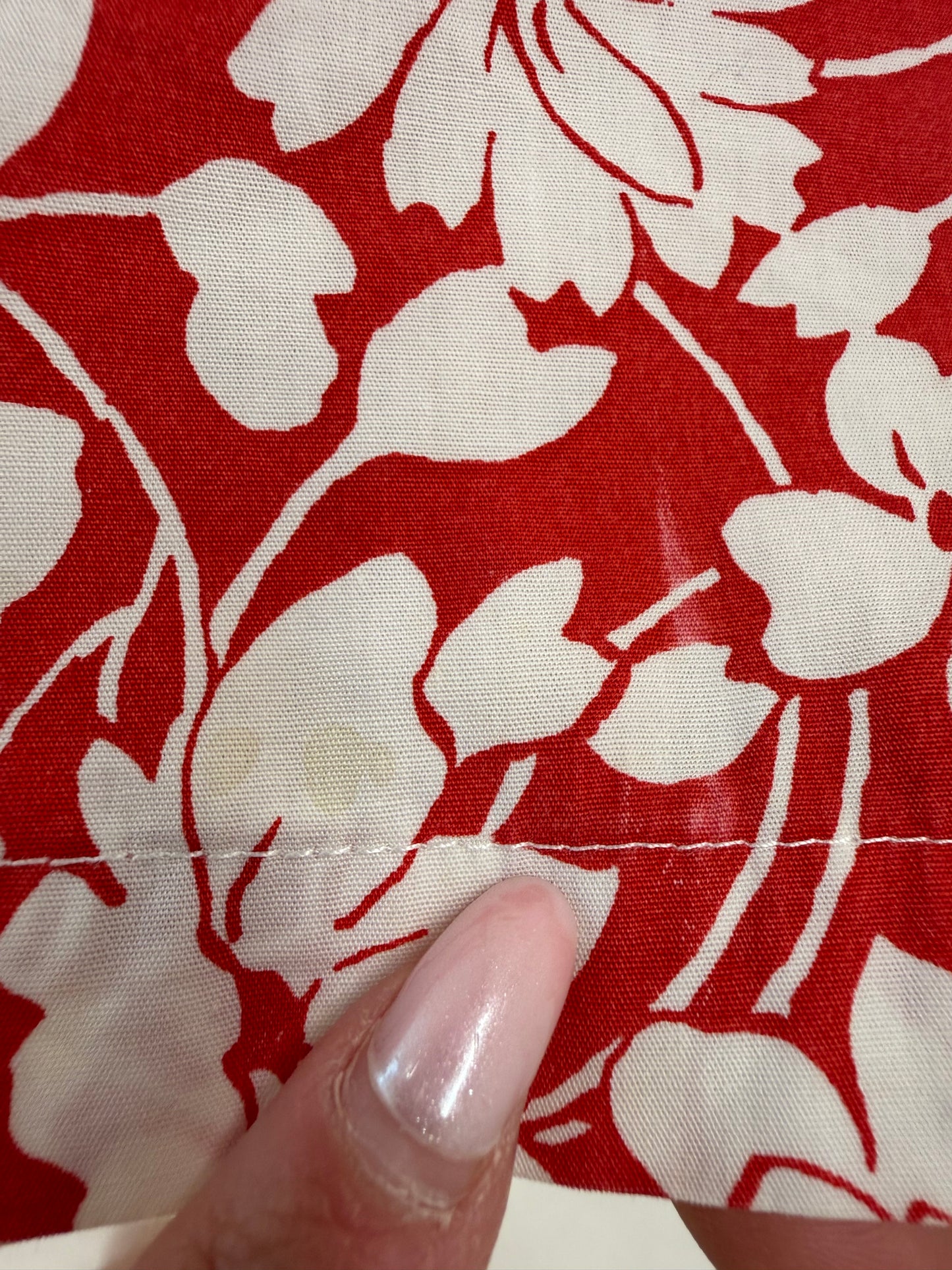 Pantaloni Burberry scurți cu print floral din poplin cu talie elastică