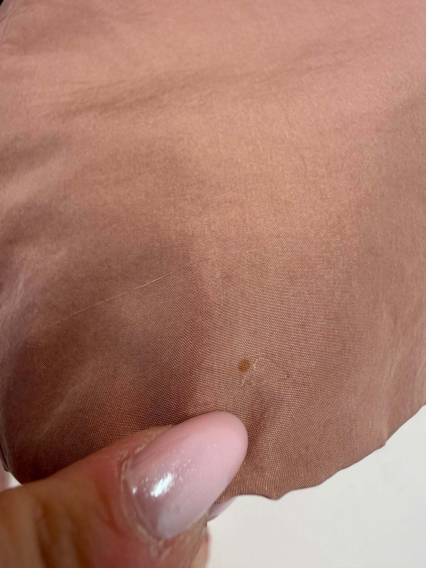 Sacou pink nude petite din panzica de mătase naturală