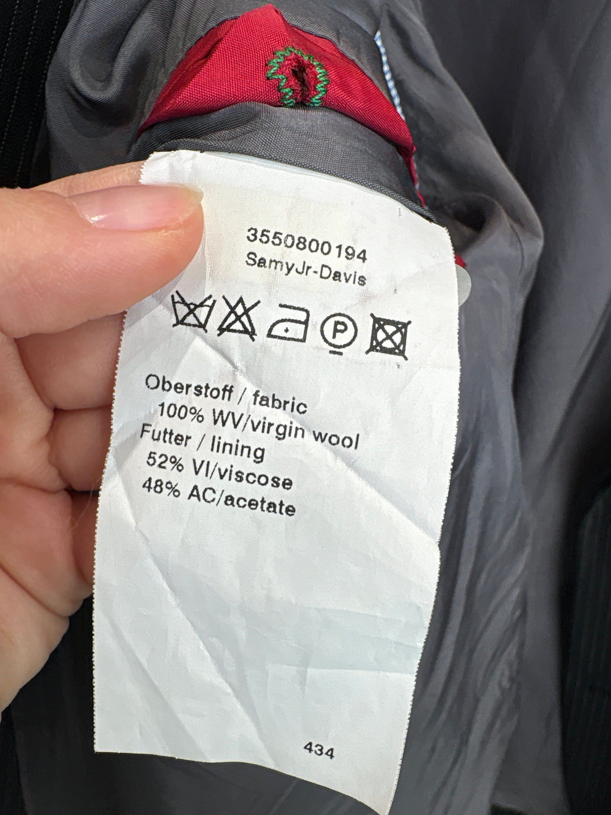 Sacou Tommy Hilfiger în croi actual din lana extrafina super 100’s