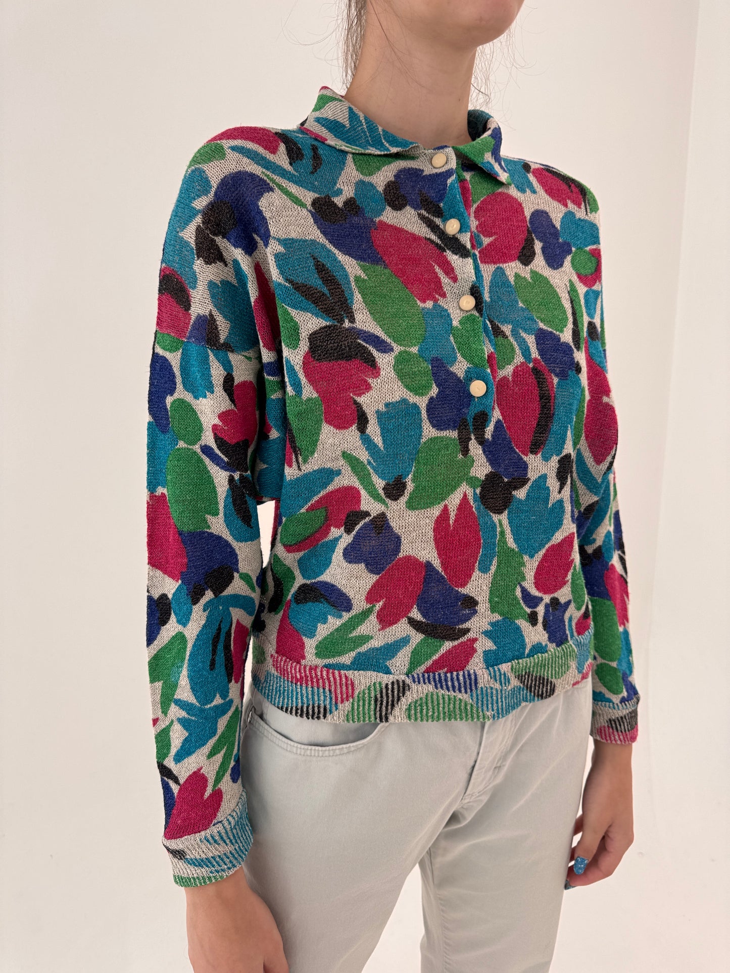 Soft knit de vară din în polo în culori superbe de brand premium italian