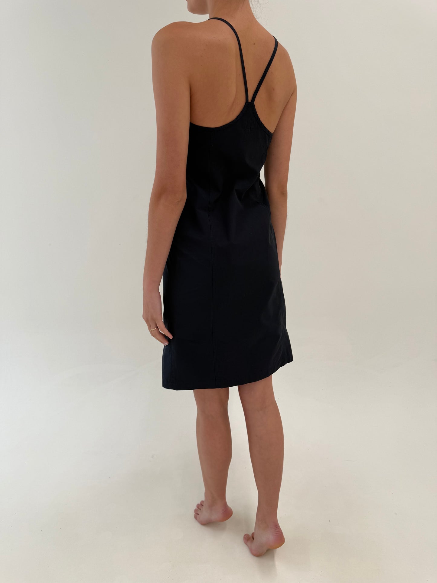 Rochie Armani din poplin excepțional Navy blue cu influențe casual