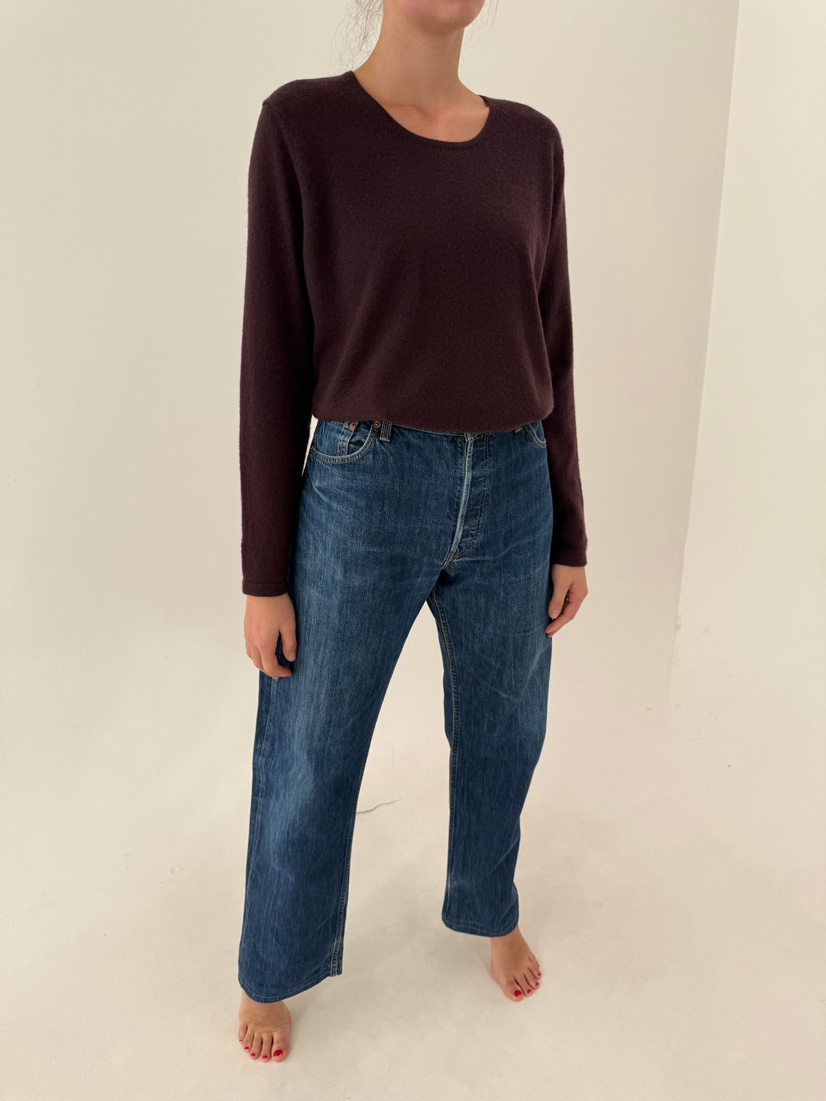 Jeans tall Levi’s 501 classic wash din bumbac gros
