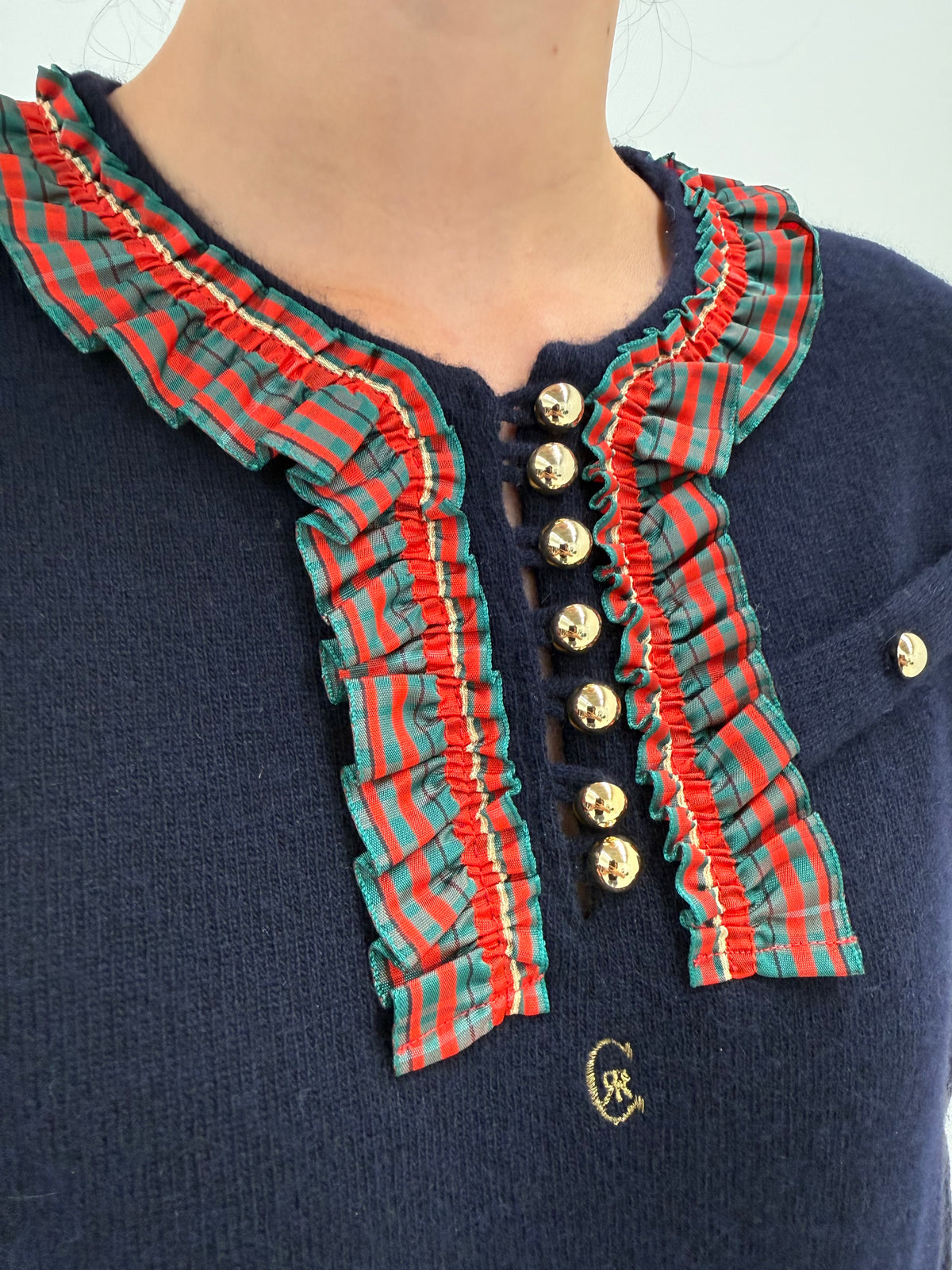 Pulover vintage luxury Cerutti excepțional din lana și angora cu detalii chic