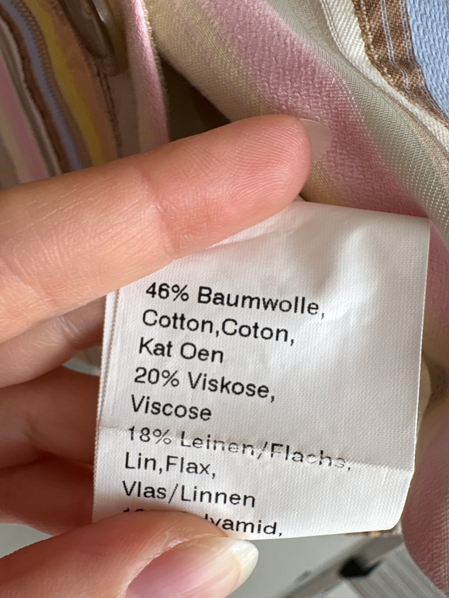 Sacou clasic premium Madeleine în dungi texturate și culori pudrate