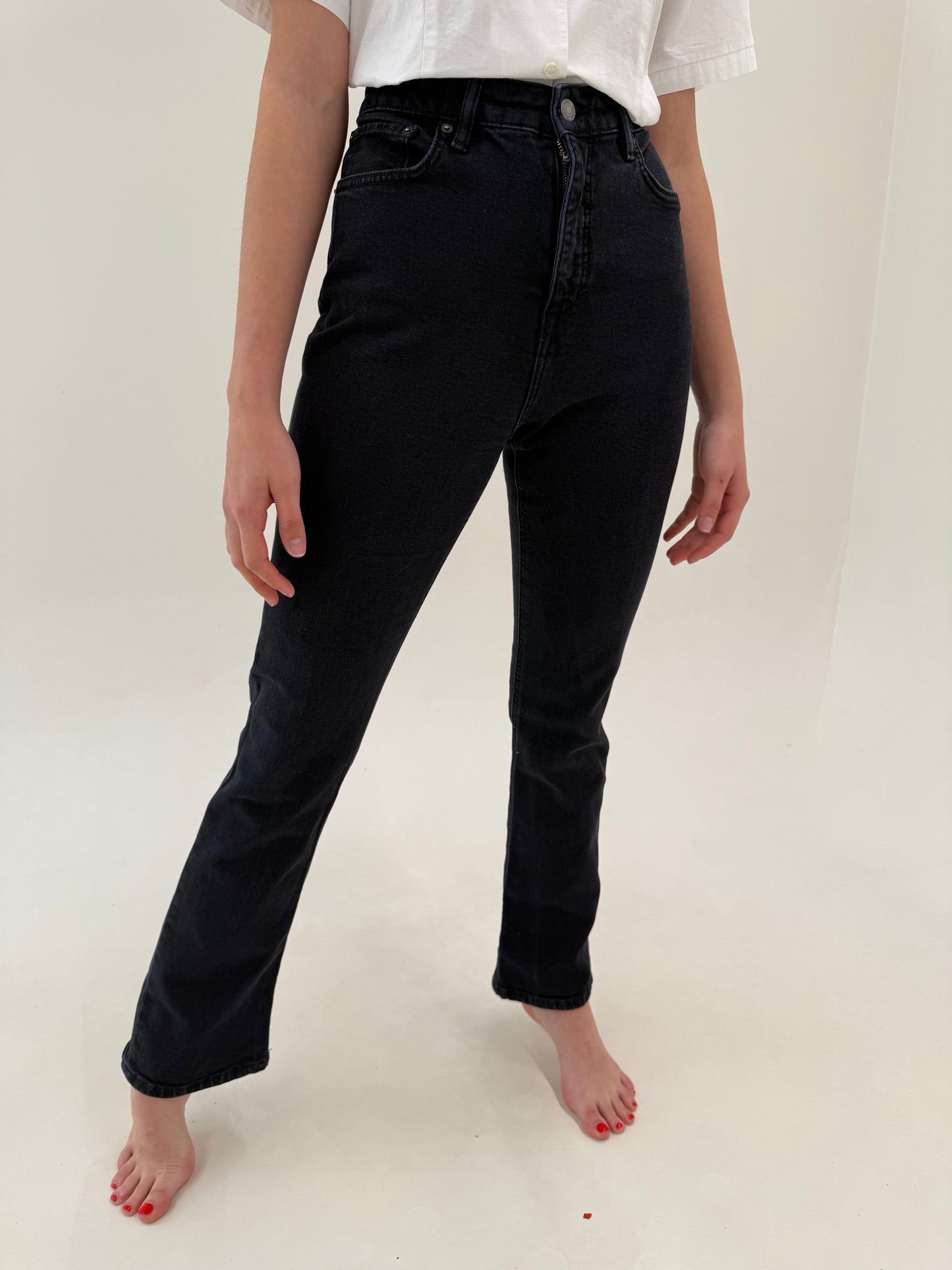 Jeans tall Ralph Lauren evazați modelatori dark wash