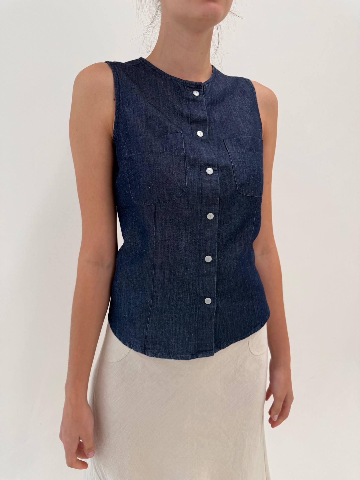 Corsaj luxury Trussardi din pânză tip jeans