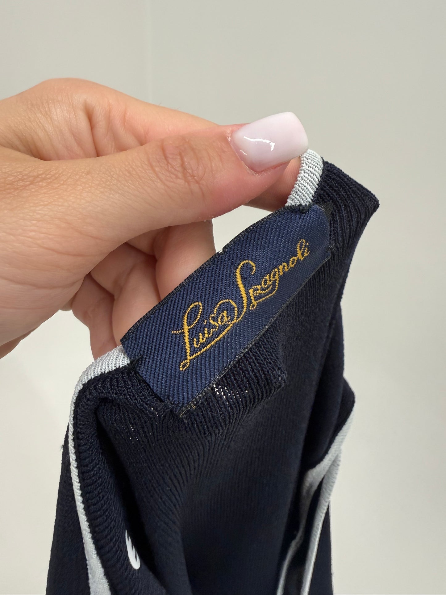 Rochie luxury Luisa Spagnoli din jerse de vară cu influențe nautice super chic
