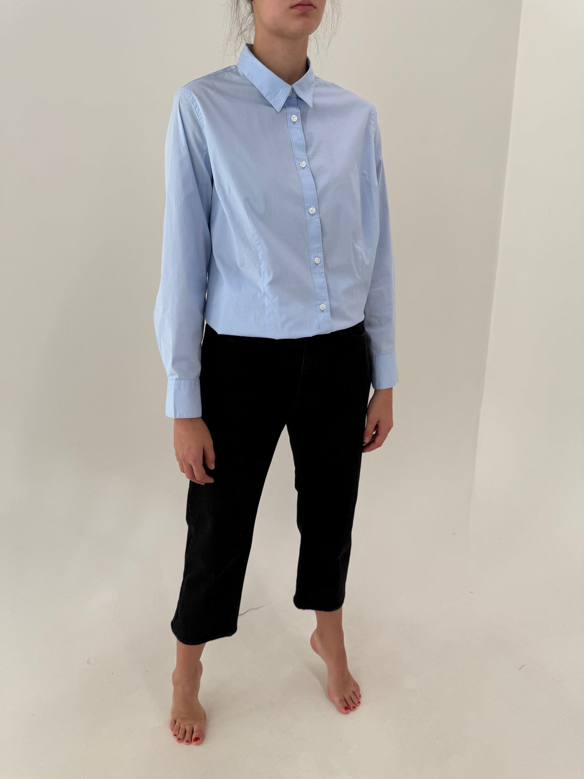 Jeans Levi’s petite negri din bumbac gros ultra confort