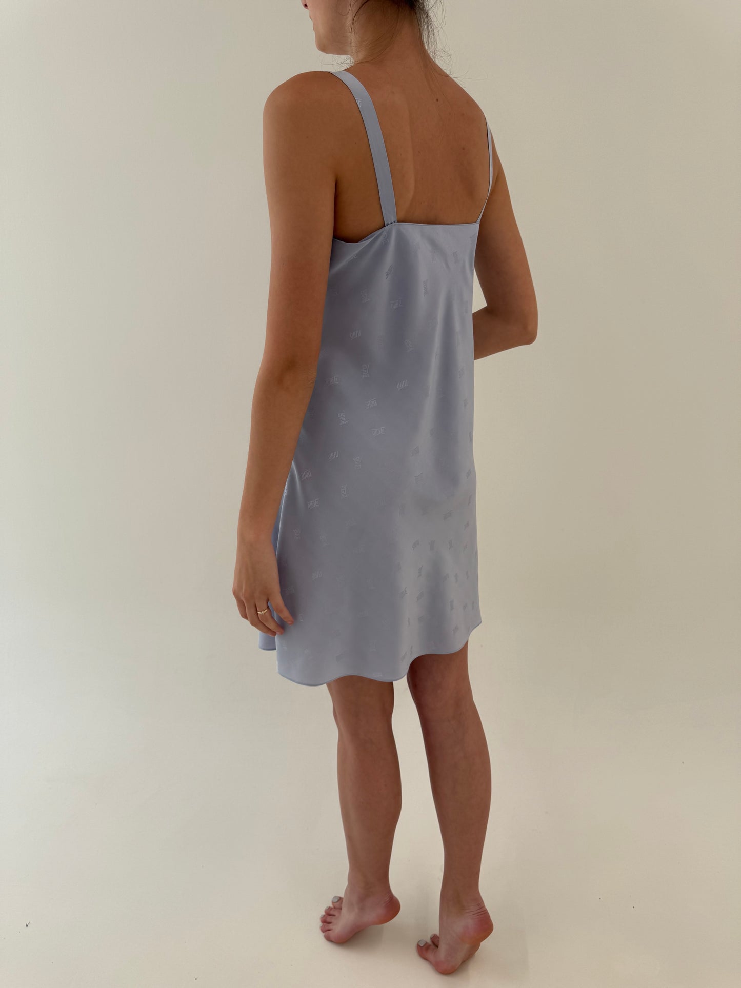 Rochie / furou din mătase naturală și over gray