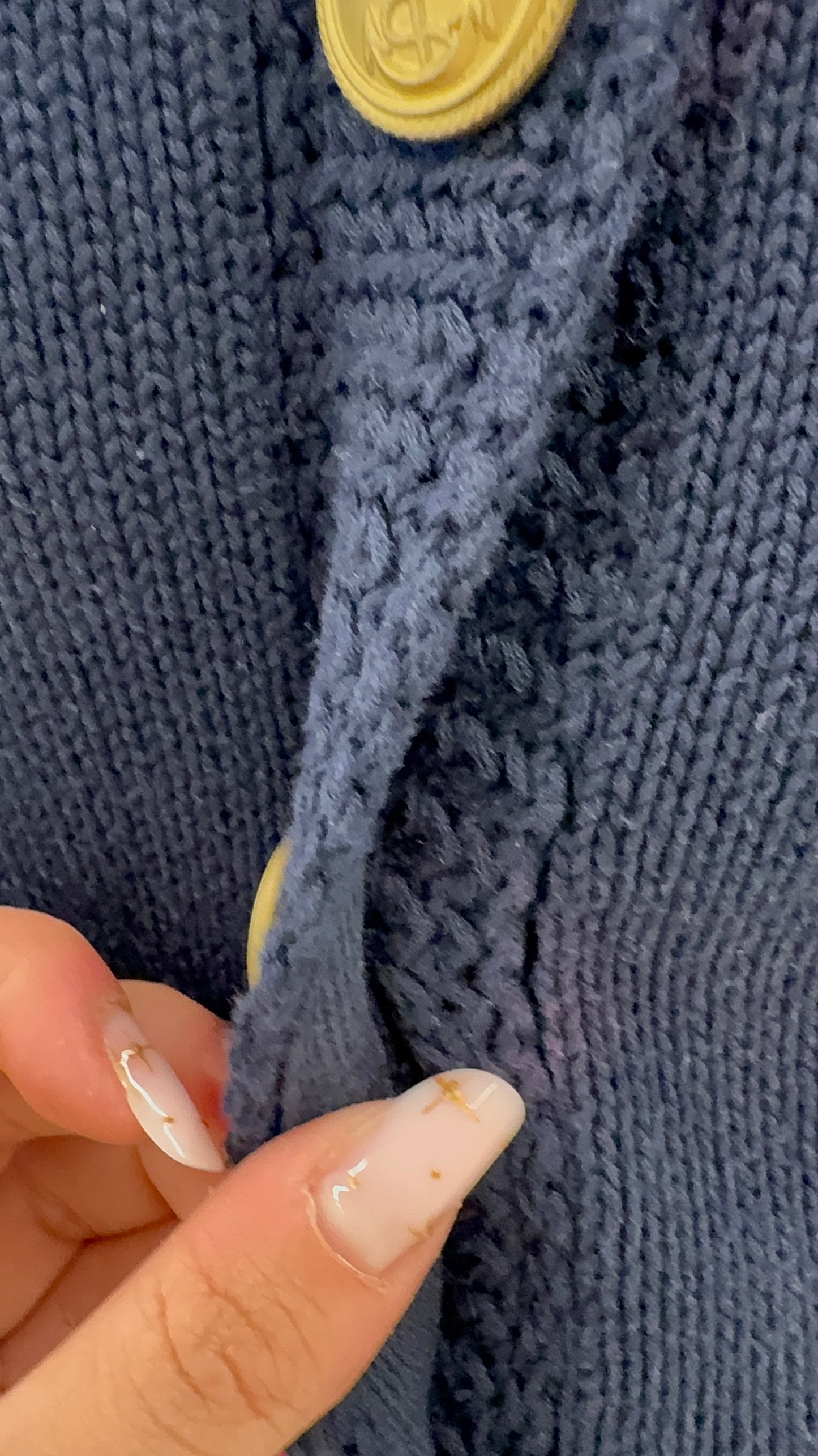 Top Ralph Lauren din bumbac cu nasturi aurii